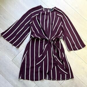 NWT Topshop Stripe Knot Front Minidress